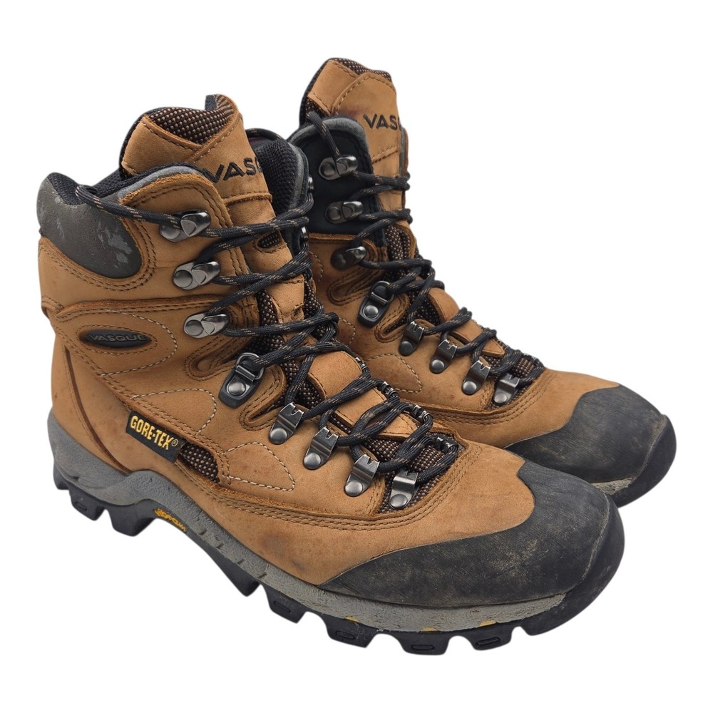 Vasque  Gore-Tex Hiking Boots Men's 9.5M Brown Vibram Waterproof Outdoor Trail